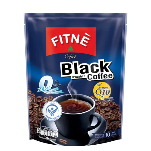FITNE Instant 3 In 1 Coffee Packets Mix With L-Carnitine For Workout  Exercise Vitamin B1 B2 B6 Smooth Blend No Sugar Sucralose Sweetener, 10  Sticks